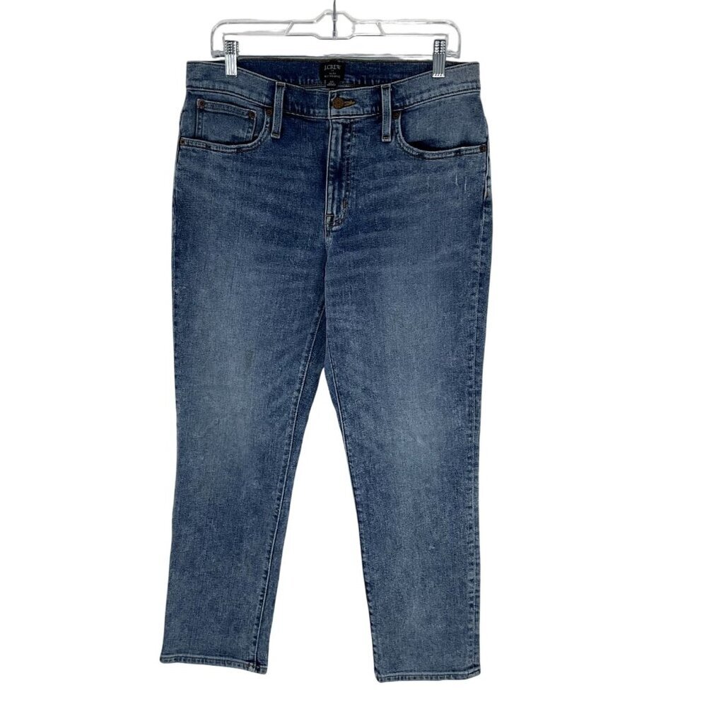 J.‎ Crew Jeans Women 30 Blue Slim Boyfriend Medium Wash Stretch High Rise Denim